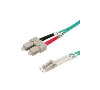 VALUE Câble FO 50/125µm, LC/SC, OM3, turquoise, 3,0 m