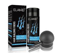 Fibres Capillaires Avec Applicateur En Spray, Fibres Naturelles De Renforcement Des Cheveux, Professionnel Poudre Anti-Cernes Pour Hommes Et Femmes Taches Chauves Et Cheveux ClairseméS(Noir)