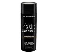 Fibres capillaires FIXXIE marron foncé pour cheveux clairsemés Flacon de 27,5 g, anticernes pour perte de cheveux pour homme et femme, cheveux naturellement plus épais avec fibres capillaires à la