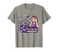 Fibro Warrior Brain Fog Sensibilisation à la fibromyalgie Douleur Chronique T-Shirt