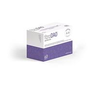 fibroDAO - Gestion de la fibromyalgie causée par une déficience en DAO/Intolérance aux histamines - 60 Capsules EFICAPS avec comprimés gastrorésistants - Enzyme DAO et magnésium