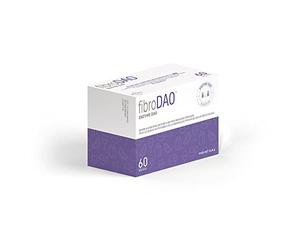 fibroDAO - Gestion de la fibromyalgie causée par une déficience en DAO/Intolérance aux histamines - 60 Capsules EFICAPS avec comprimés gastrorésistants - Enzyme DAO et magnésium