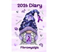 Fibromyalgia Awareness Gonk 2026 Diary | Ruled A5 | Planner To Do List | Junk Journal | Gnome Jotter Pad: Purple Ribbon Gnome Calendar | 6 x 9 | Desk Writing book | Week across 2 pages | Notebook
