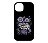 Fibromyalgie Chronically Awesome Floral Chronic Pain Design Coque pour iPhone 13