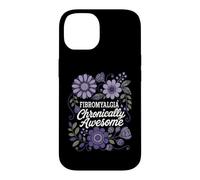 Fibromyalgie Chronically Awesome Floral Chronic Pain Design Coque pour iPhone 14