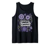 Fibromyalgie Chronically Awesome Floral Chronic Pain Design Débardeur