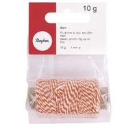 Ficelle bicolore orange et blanc 35 m x ø 1 mm Orange G