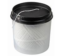 Ficelle de cuisine Fackelmann 12313 100 m - Ficelle de cuisine résistante à la chaleur dans une boîte distributrice pratique, blanche