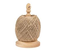 Ficelle de Jute 2mm sur Dévidoir Hêtre, coupe fil intégré, Naturel