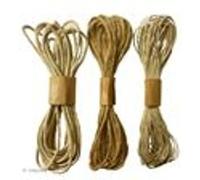 Ficelle de jute - Assortiment 3 écheveaux Marron G