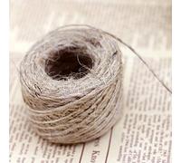 Ficelle de jute naturelle épaisse de 2 mm pour loisirs créatifs, cadeau, carte de mariage, loisirs créatifs, jardin, 50 m