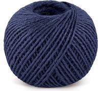 Ficelle de jute - pelote 200g, env. 130 m, diamètre 1.75 mm - Bleu