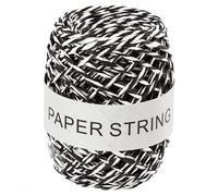 Ficelle De Papier Ep. 1 Mm 50 M Noir Et Blanc