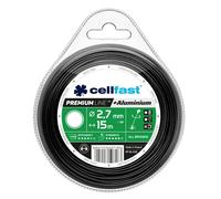 Ficelle de tondeuse renforcée en aluminium de première qualité - profil rond, 2,7 mm x 15 m - Cellfast