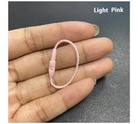 Ficelle D'étiquette Volante Avec Prise De Balle,Boucle Courte,Serrure,Montre,Sac À Main En Déclin,Sac À Main,Étiquettes De Ul,Anneau D'étanchéité,3 "",8cm,1000 Pièces - Type Light Pink