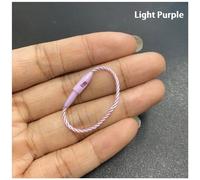 Ficelle D'étiquette Volante Avec Prise De Balle,Boucle Courte,Serrure,Montre,Sac À Main En Déclin,Sac À Main,Étiquettes De Ul,Anneau D'étanchéité,3 "",8cm,1000 Pièces - Type Light Purple