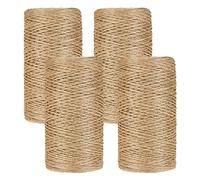 Ficelle Jute Naturel Ø1mm ±400m Ficelle Jute Teinte Naturelle Corde Jute sans Odeur Ficelle Corde Ficelles de Jardinage pour Jardinage, Bricolage, Emballage, Décoration,Activités Manuelles et DIY