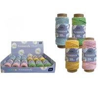 Ficelle sur bobine 20m pastel (12pcs)