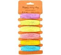 Ficelles de papier pastel 6 couleurs