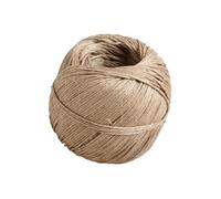 Ficelles lin poli blanc - pelote de 100g