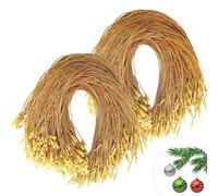 Ficelles pour Boules de Noël, 200 PCS Accroches pour Décorations de Noël, Cordons de Verrouillage à Pression, Crochets pour Boules de Noëls, Fils de Suspension pour Ornements Festifs