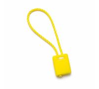 Ficelles pour Étiquettes Vêtements, Jaune, boucle carrée, 18 cm