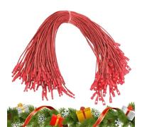 Ficelles Pour Suspensions De Noël 200 Attaches Festives À | Liens Fixation Ornements De Noël Cheminée Fenêtre Salle de Classe Mariage Artisanat Couronne Fête Festival Rouge