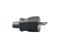 Fiche 10/16 A, fabriquée en caoutchouc noir de haute qualité, idéale pour fournir une connexion sûre et robuste dans des environnements exigeants, parfaite pour un usage domestique et industriel.