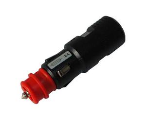 Fiche 12V universelle 8A Ø 12-21 mm avec fusible