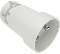 Fiche 16A femelle 2P+T coiffe blanche - EUROHM - 61040