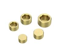 Fiche à douille hexagonale en laiton 1 pièce M5 M6 M8 M10 M12 M14 M16 M18 bouchon de tuyau à six pans creux en laiton(M6x0.75mm)