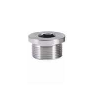 Fiche à douille hexagonale en laiton Bouchon à bride hexagonale M8 M10 M12 M14 M16~M48, joint torique ED, filetage mâle métrique(With ED ring,M8x1.0-1pcs)