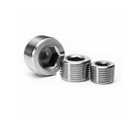 Fiche à douille hexagonale en laiton Bouchon hexagonal intérieur en acier inoxydable 304, filetage mâle BSPP 1/8, 1/4, 3/8, 1" femelle(Female M18x1.5,1 PCS)