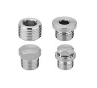 Fiche à douille hexagonale en laiton Embout carré hexagonal à bride fraisée mâle BSP NPT 1/8", 1/4", 3/8", 1/2", 3/4", 1" -1-1/2"(Inner Hex Flange,BSPP SS316_3/4")
