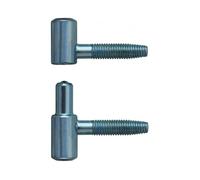 Fiche à visser - MONIN - 6340-651550 - Indégondable - Acier zingué blanc - 40x13 mm