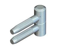 Fiche à visser pour imposte MONIN - Indégondable - Acier zingué blanc - 40x13 mm - 6340-651550