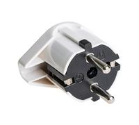 Fiche aérienne TTL avec sortie latérale et chape, idéale pour les connexions électriques dans les installations et la distribution d'énergie.