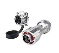 Fiche aéronautique DZ-20 avec quatre trous et couvercle en plastique, installation inversée, connecteur d'équipement industriel 2-14 fils(3 core)