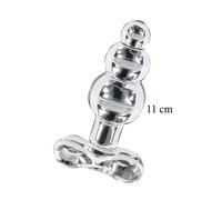 Fiche anale verre cristal bijou stimulateur anale butt bouchon lisse transparent