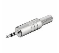 Fiche audio Jack 3.5mm stéréo métal, à souder