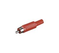 Fiche audio ou vidéo Rca mâle, à souder, rouge cd11276