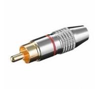 Fiche audio ou vidéo Rca rouge de haute qualité
