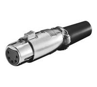 Fiche audio Xlr femelle, 5 broches plaquées Or, métal, à souder cd11961