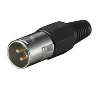 Goobay 11749 connecteur de fils XLR (3-pin) Noir, Métallique