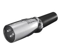 Fiche audio Xlr mâle, métal, 3 broches, à souder cd11222