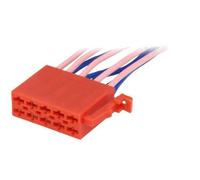 Fiche Autoradio ISO 10PIN - ADNAUTO - Connecteur Universel - 10 Broches - Rouge