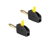 Fiche banane 4 mm 32 A contacts plaqués or bornes à dégagement rapide pour câble de haut-parleur, type de vis, fiche banane 4 mm, connecteur de câble de haut-parleur