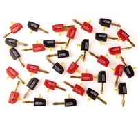 Pack de 8 fiches banane clipsable Noir et Rouge