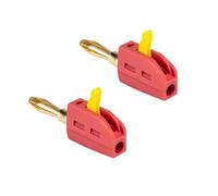 Fiche banane de 4 mm, courant élevé, capacité 32 A, connecteurs plaqués or, pas de soudure nécessaire, adaptateur de haut-parleur, connecteurs de fils de haut-parleur actuels