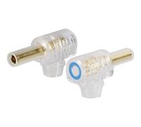 Fiche banane femelle coudée Ø de la broche: 4 mm BKL Electronic 0107004 noir 1 pc(s)